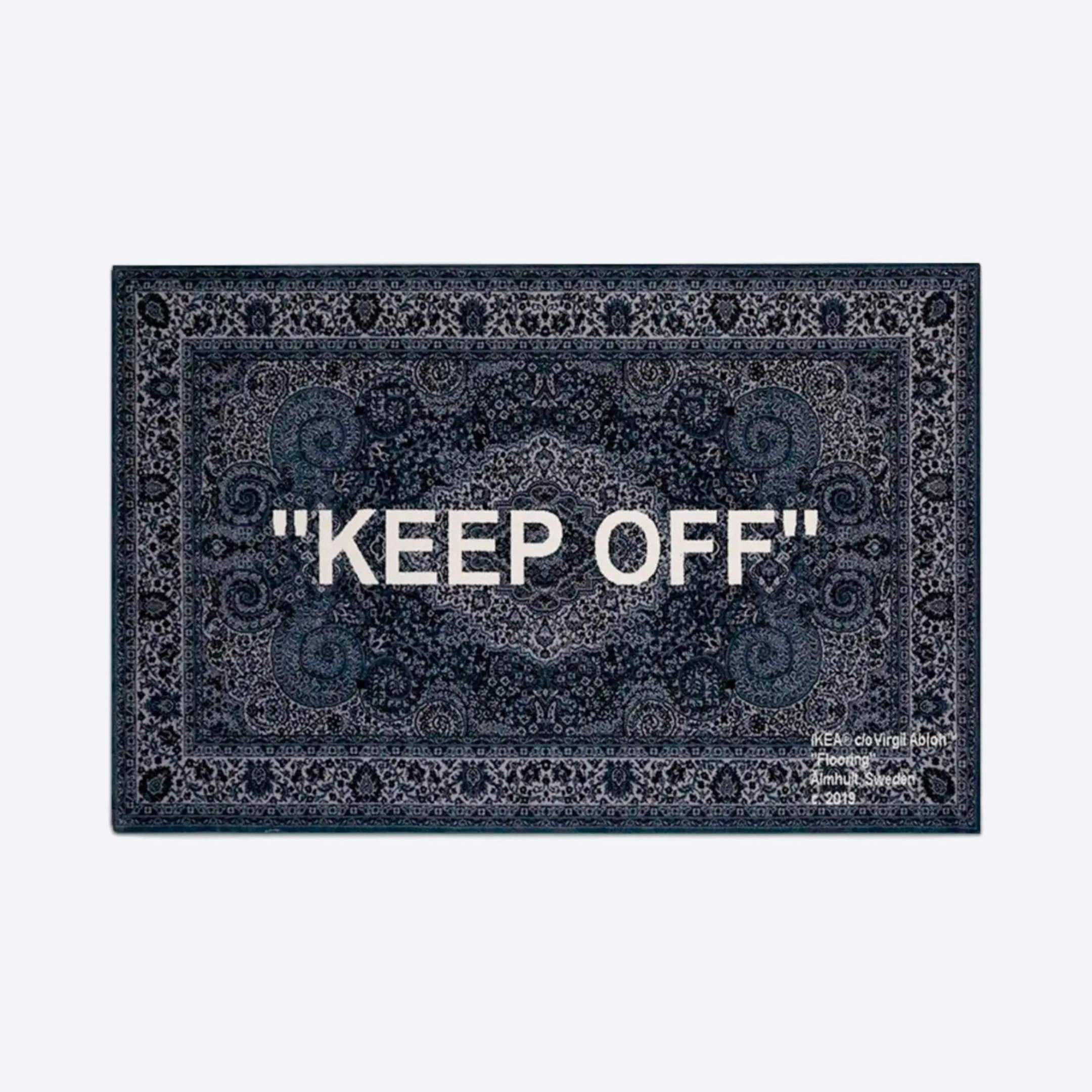 The Virgil Abloh IKEA KEEP OFF Rug is Worth Almost $3,000 - Resell