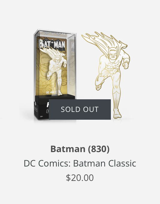 figpin gold batman sold out