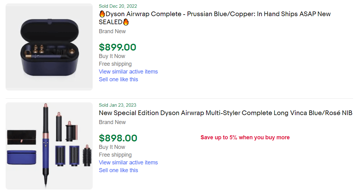 Dyson Airwrap for sale ebay