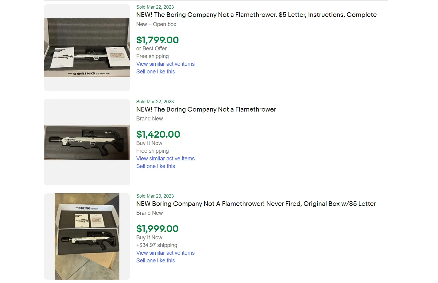 Not A Flamethrower For Sale eBay