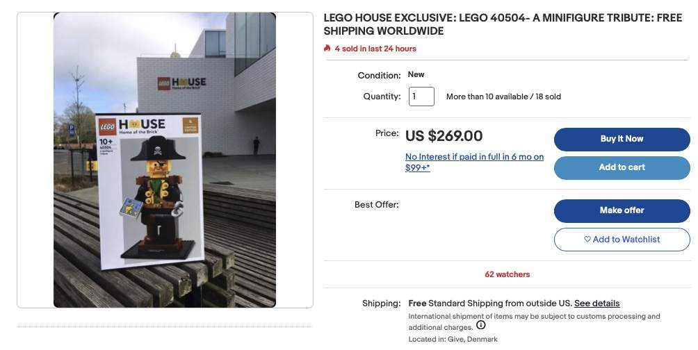 LEGO 40504 eBay Sales