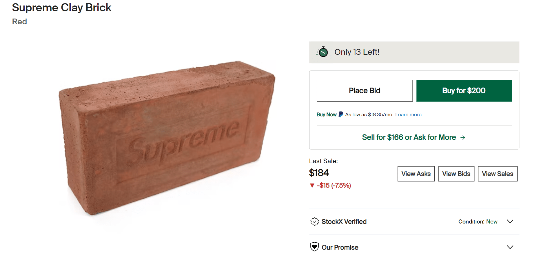 Supreme Brick For Salea