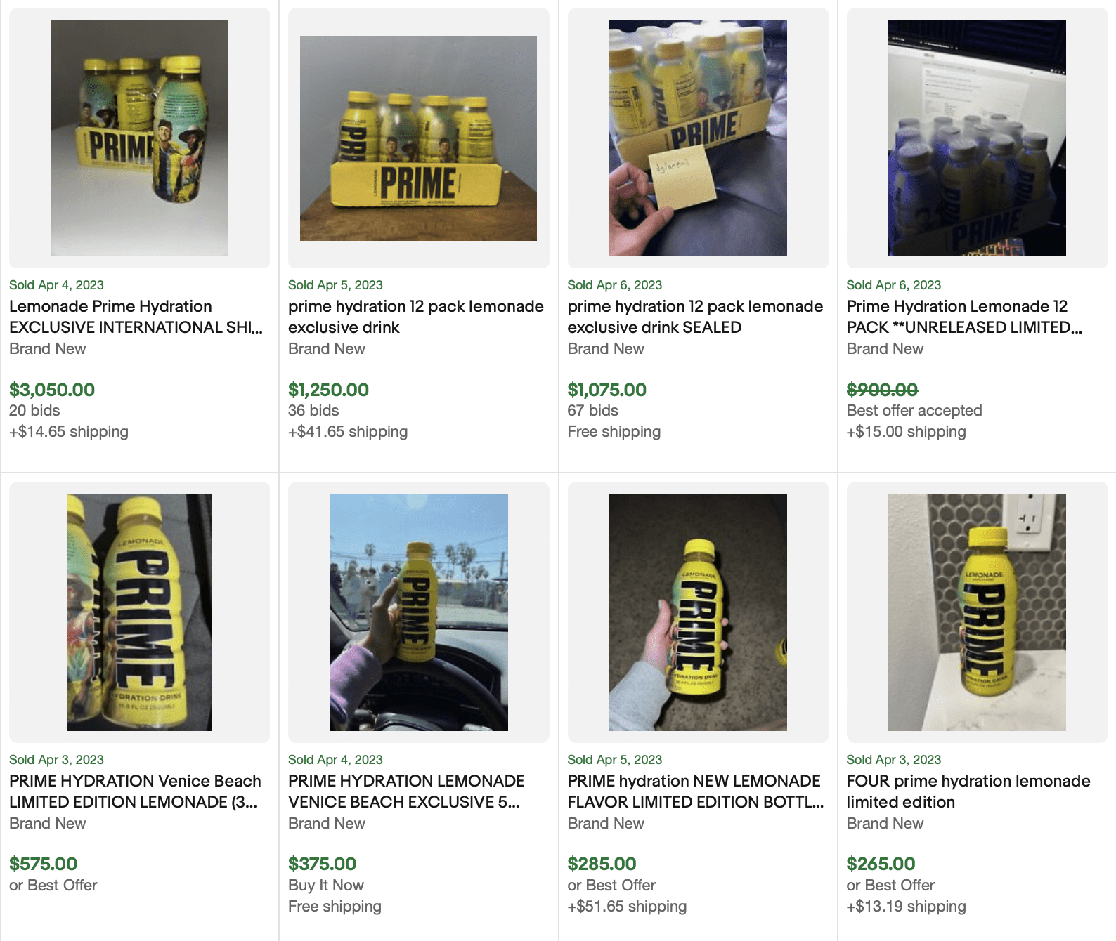 Prime Lemonade For Sale eBay