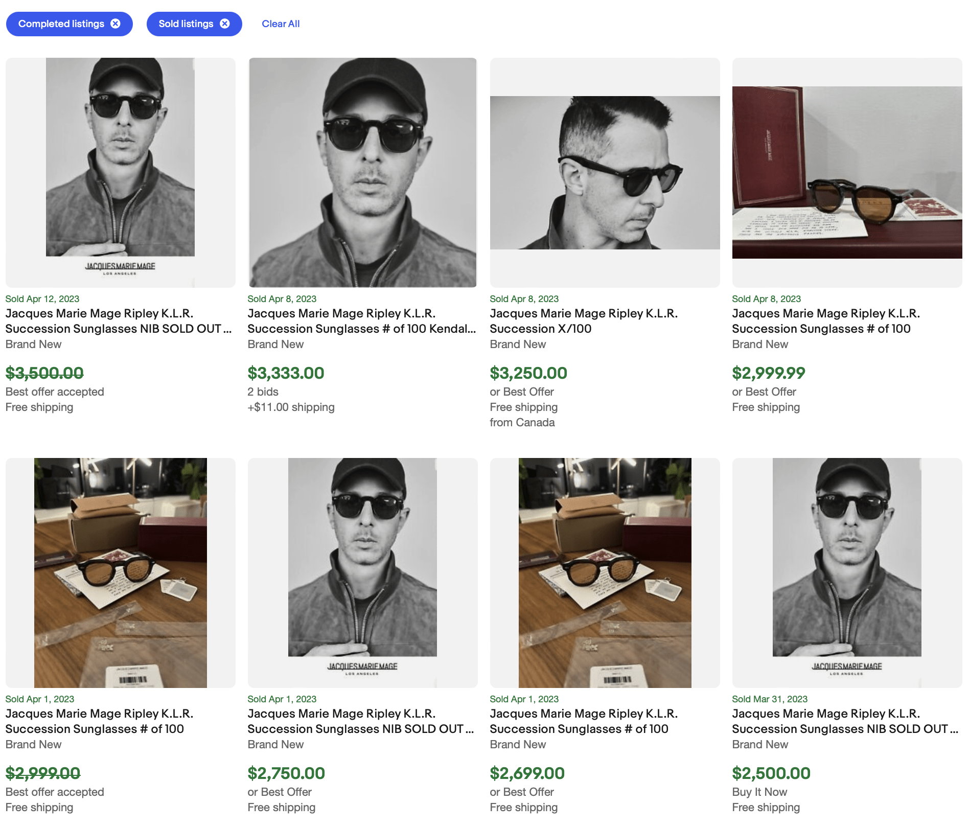Succession Sunglasses for sale on eBay