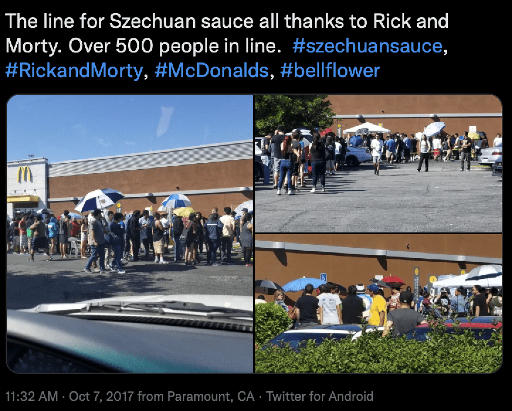 McDonald's Szechuan Sauce Lines