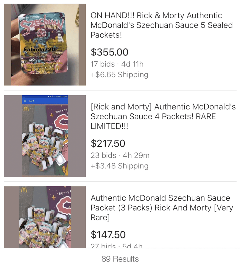 McDonald’s Szechuan Sauce Packet (2017 Release)