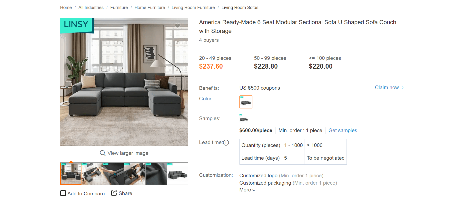 Buying and reselling Alibaba Furniture