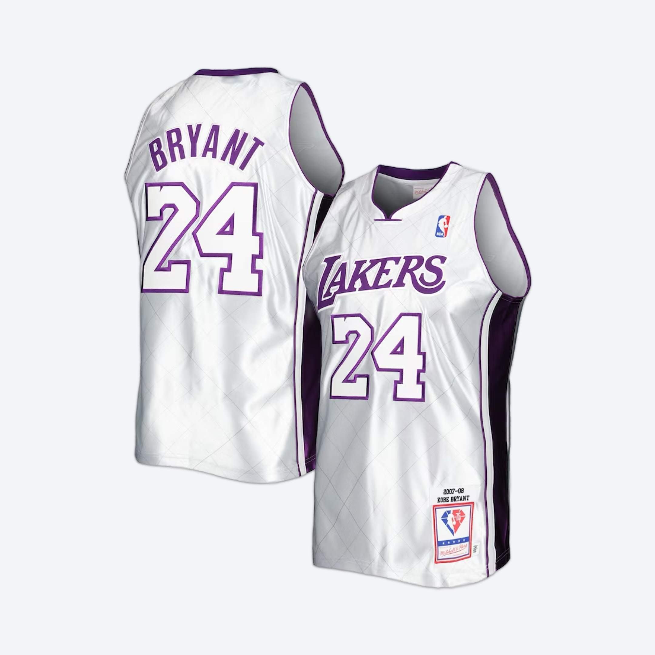 Kobe platinum 75th jersey front and back