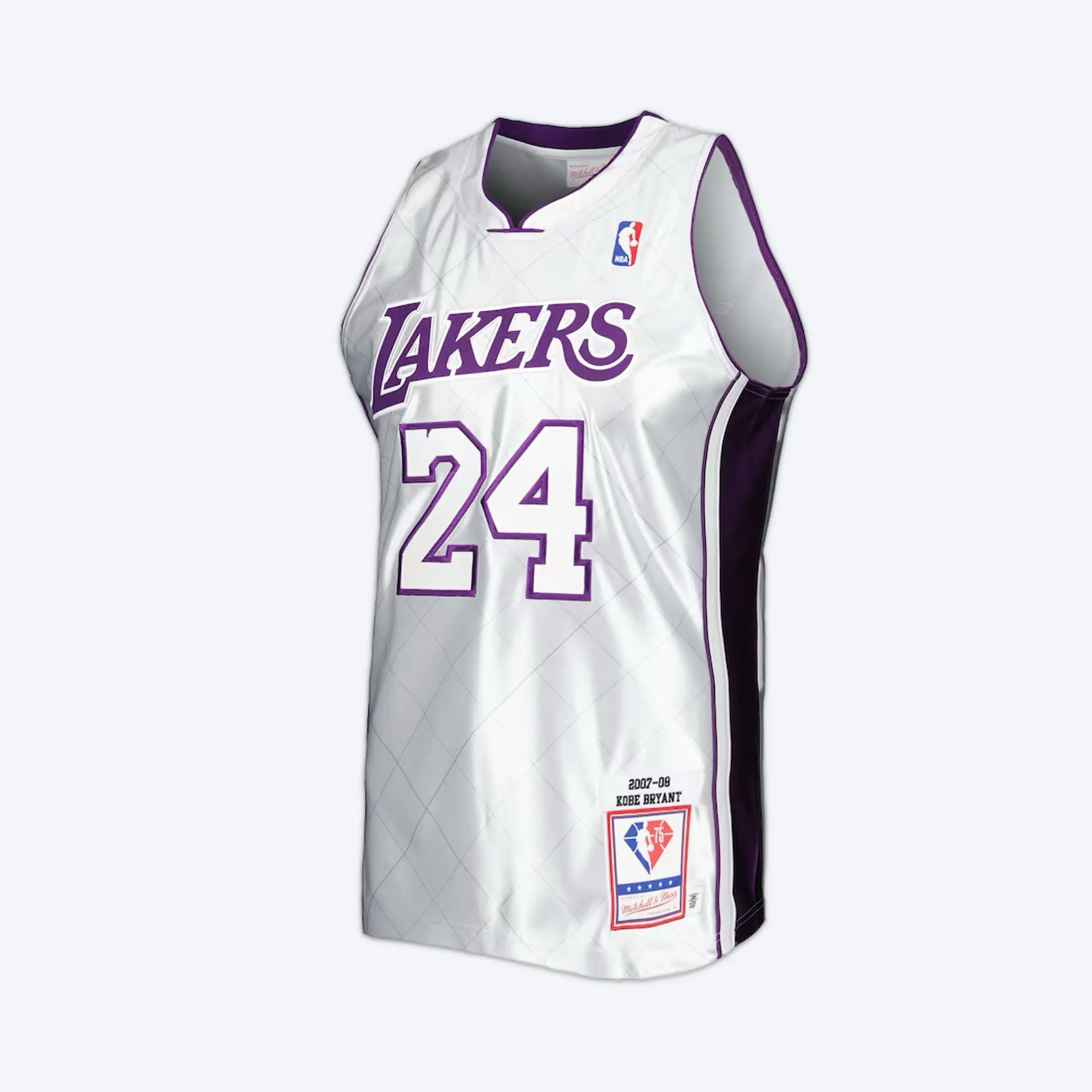 Kobe platinum 75th jersey front