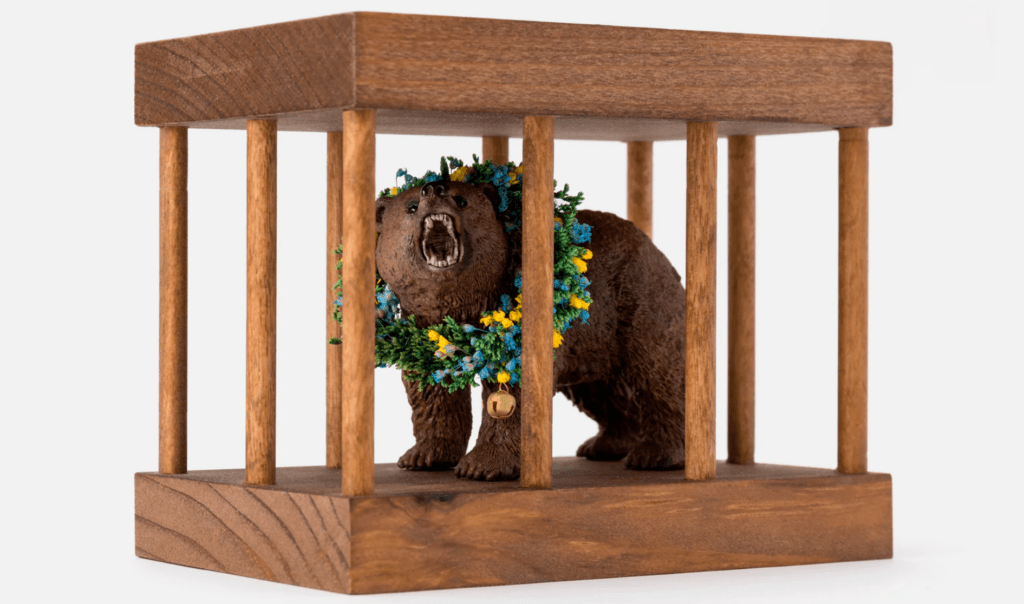 Midsommar Bear in a Cage Toy A24