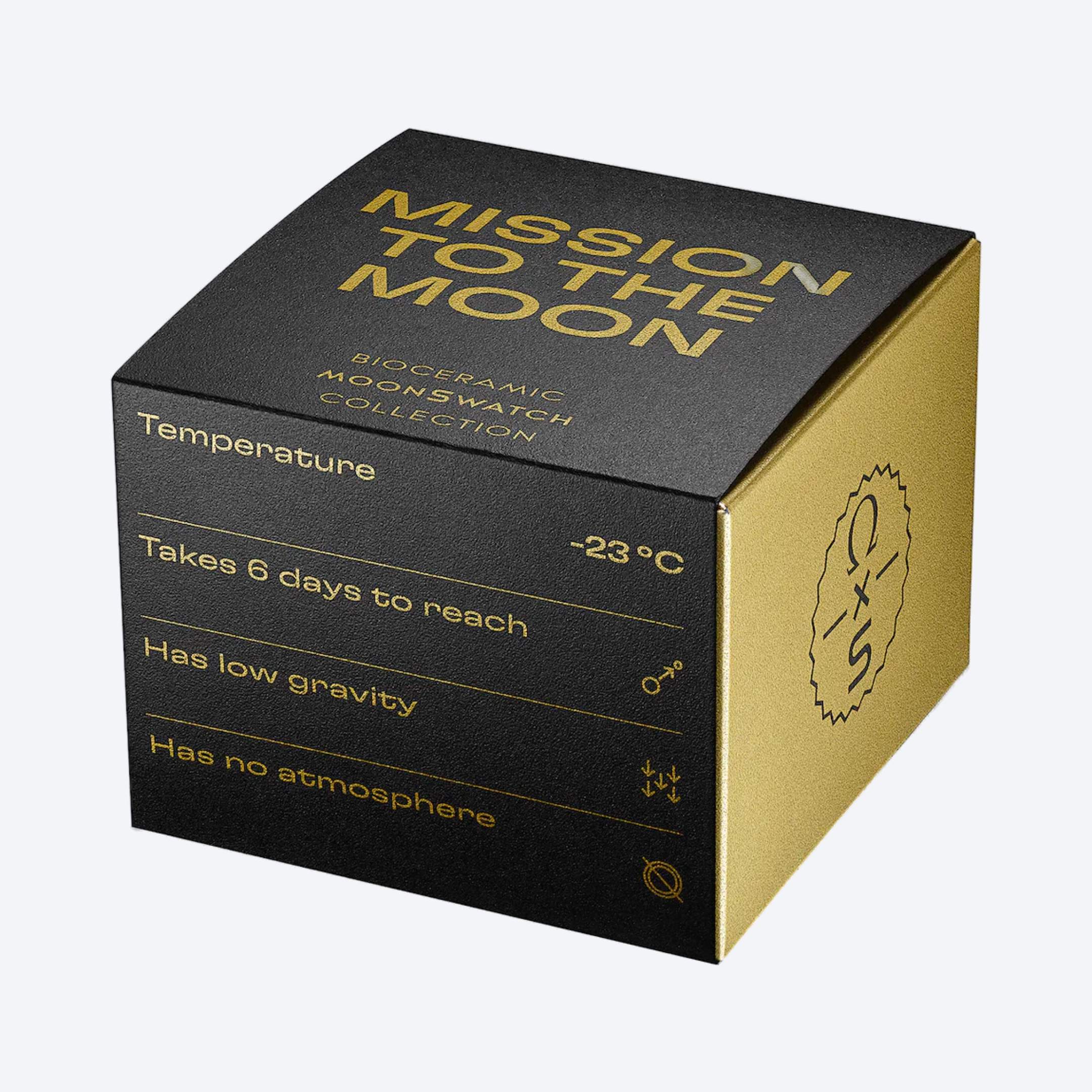 Mission to Moonshine Gold Omega Swatch Box