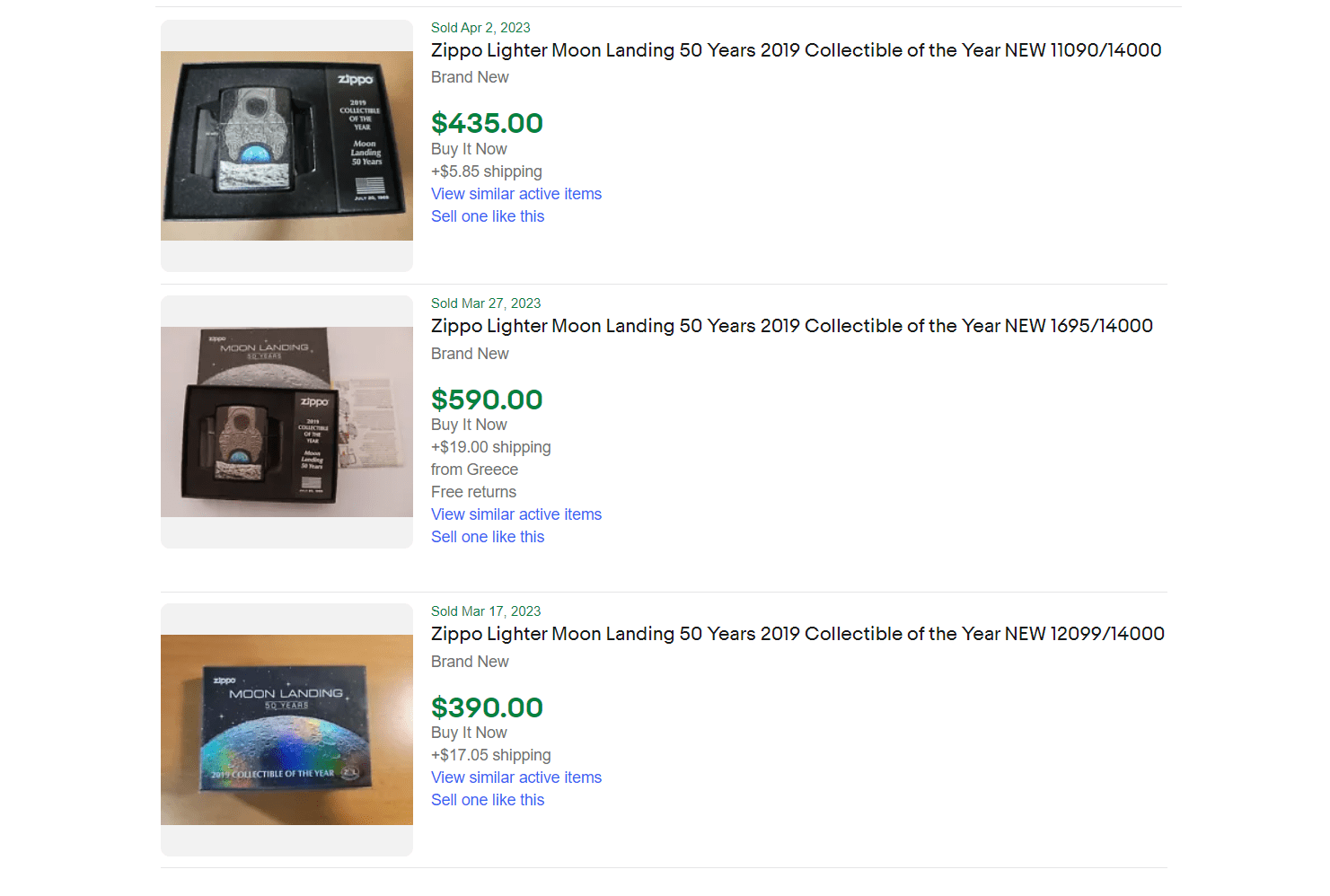 Zippo Apollo 11 Lighter For Sale Ebay