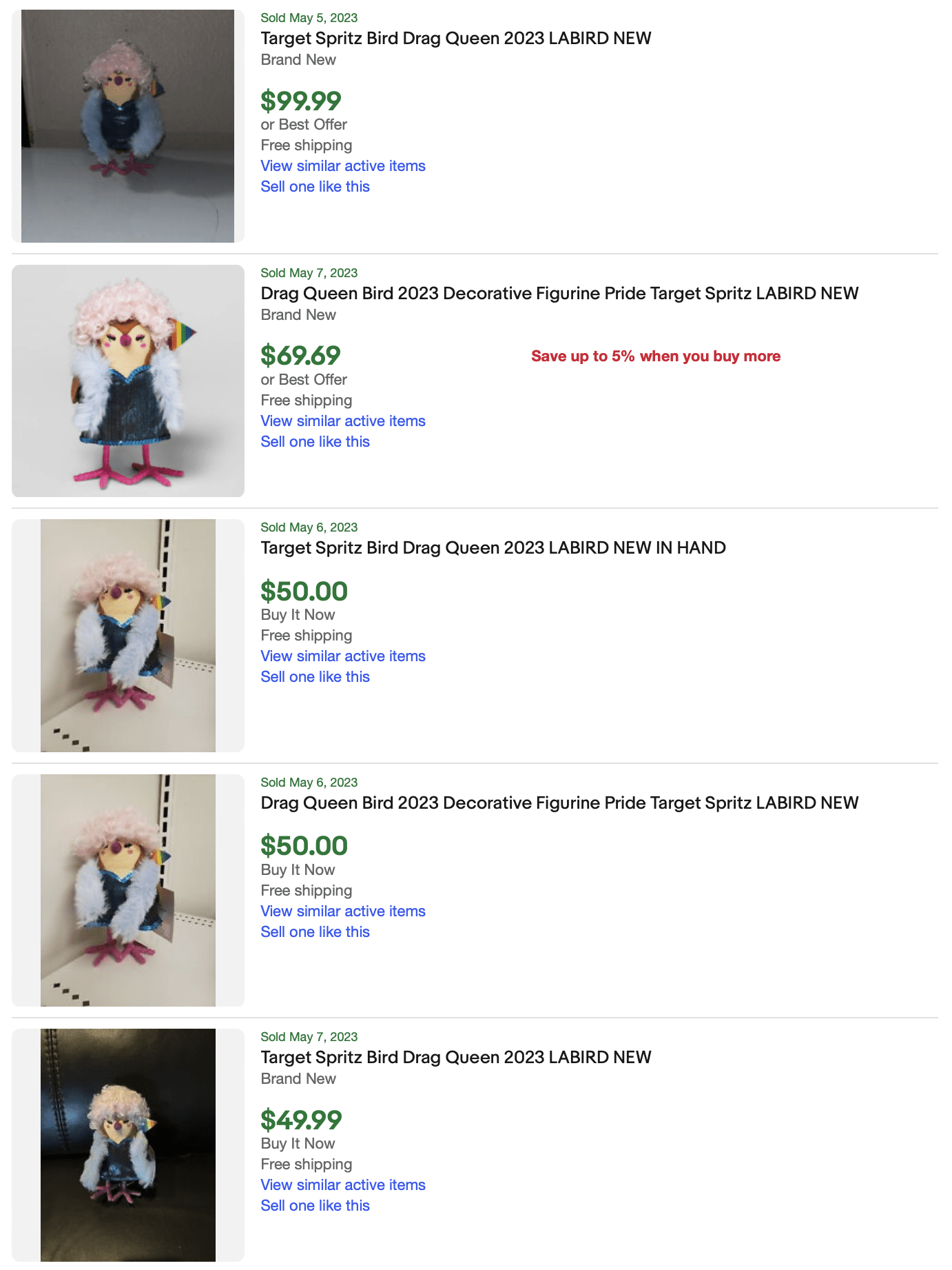 Target Drag Queen Labird for sale eBay