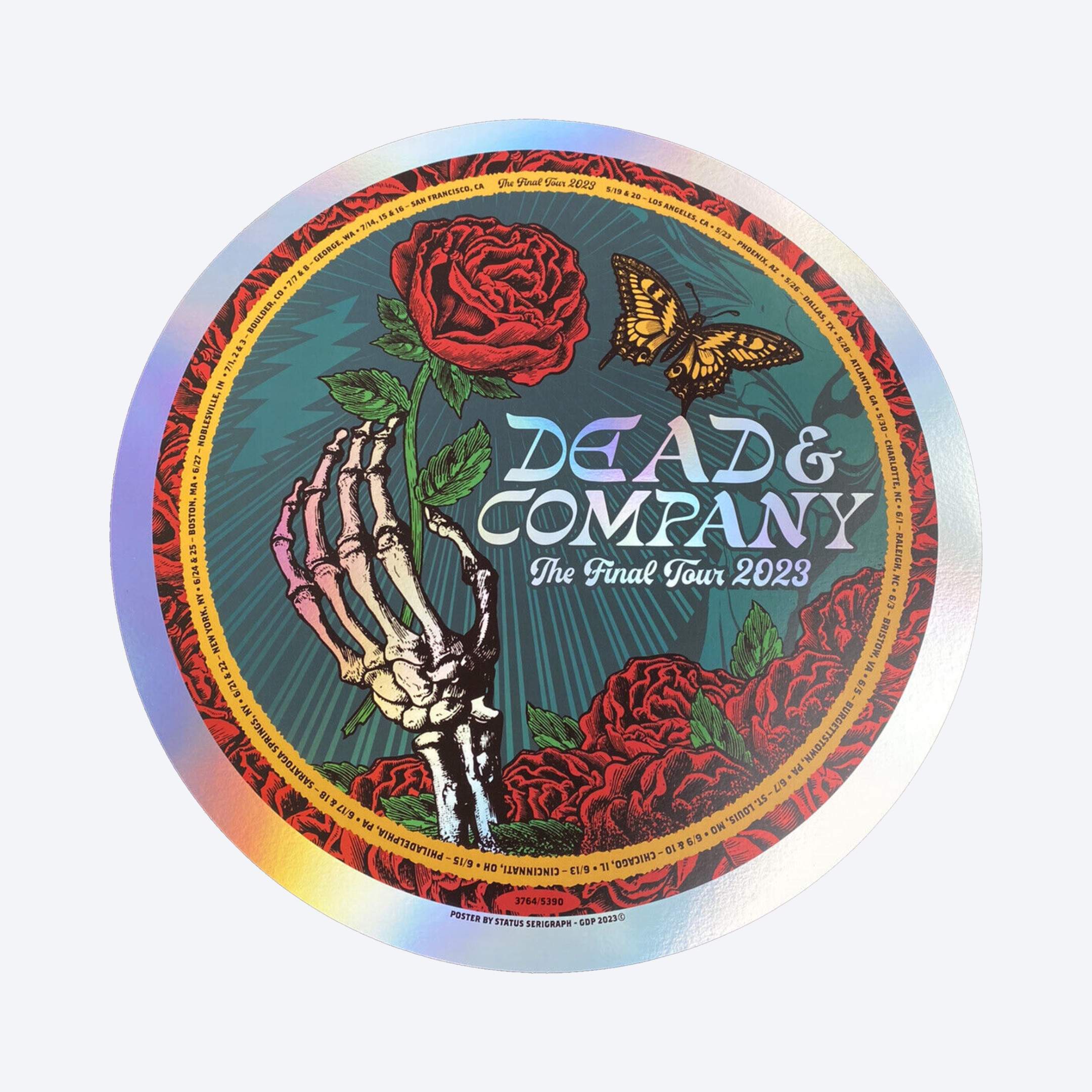 2023 dead and company round poster