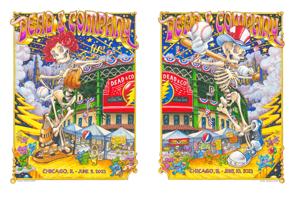 Dead & Company Wrigley Field Poster AJ Masthay