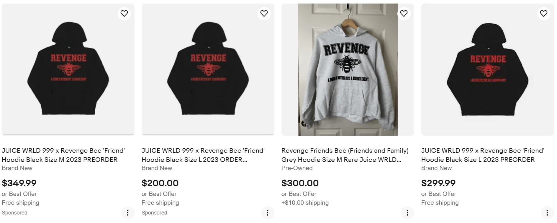 Revenge Juice WRLD Bee Hoodie for Sale