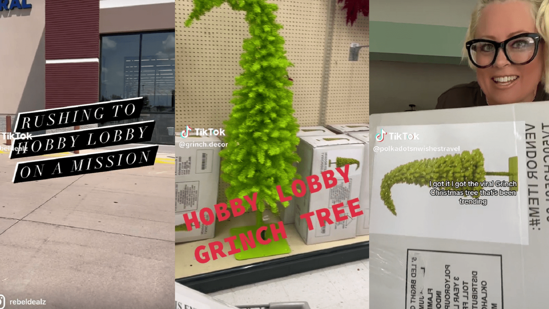Hobby Lobby Grinch Green Christmas Tree 2023 LED Prelit 5’