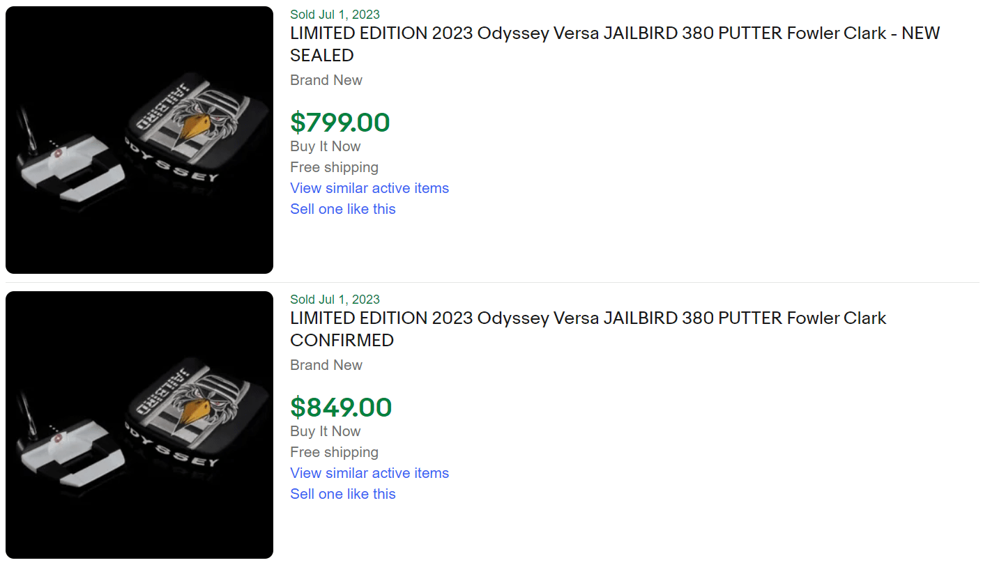 Odyssey Jailbird 380 Putter for Sale