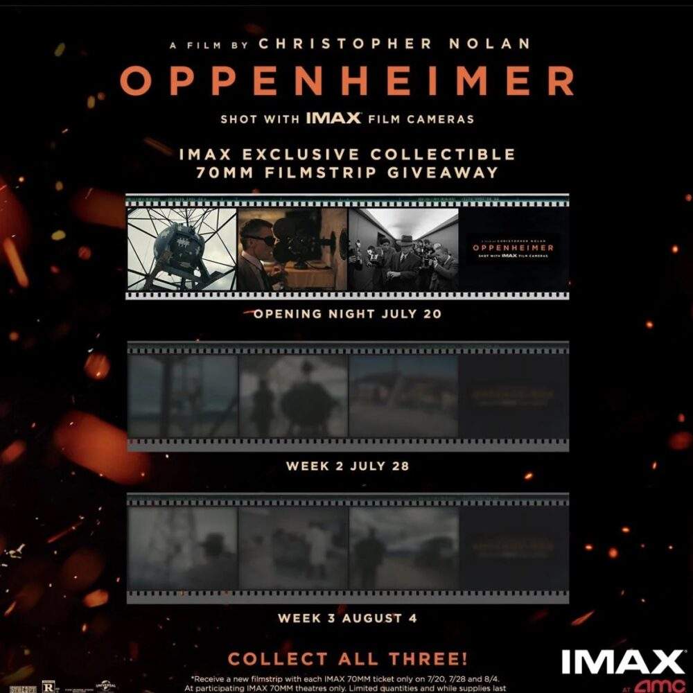 Oppenheimer IMAX Film Strips are Unique Collectibles - Resell Calendar