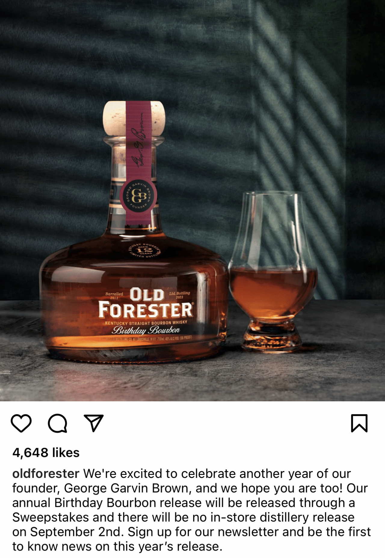 Birthday bourbon 2023 raffle announcement