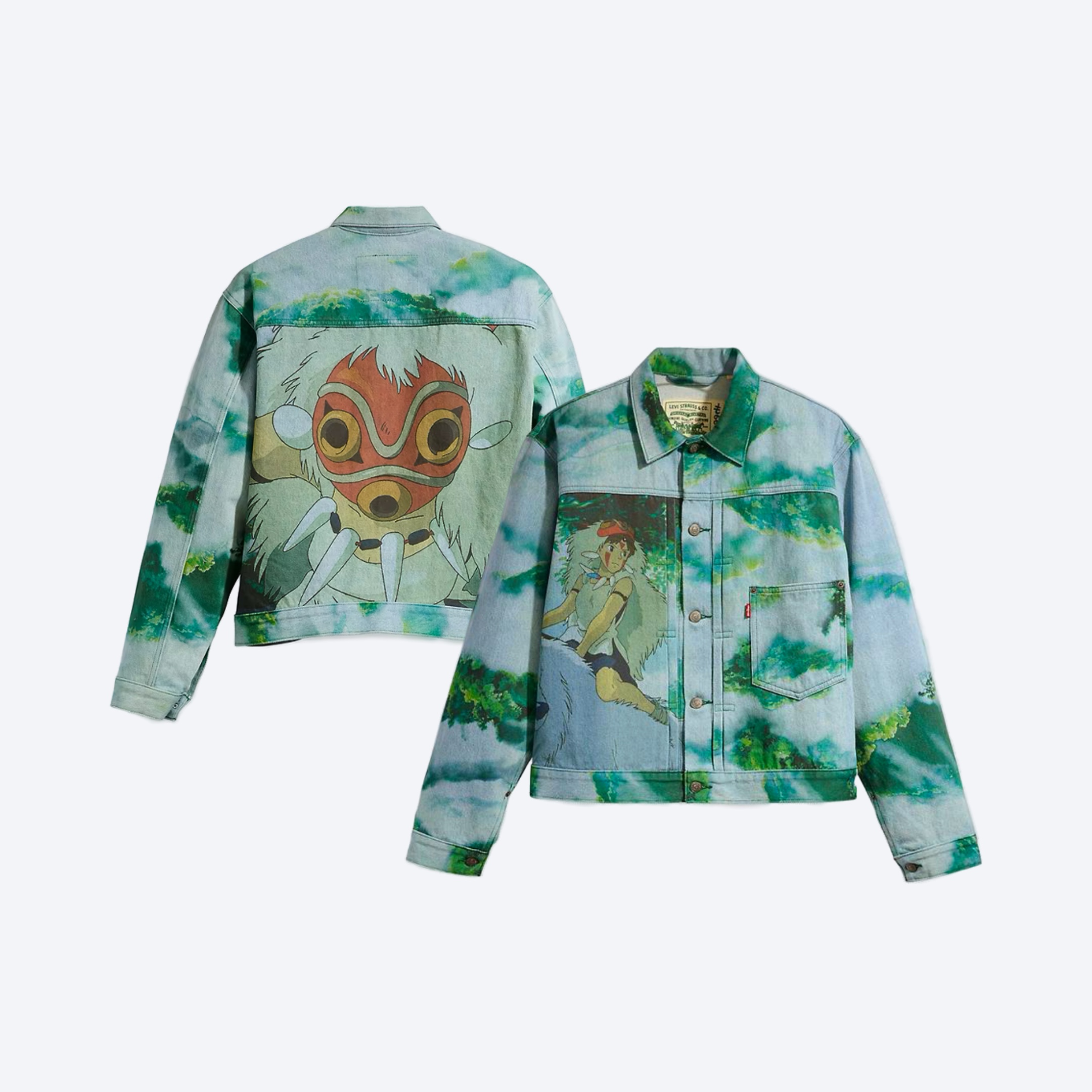 Levi's x Studio Ghibli Princess Mononoke Denim Trucker Jacket