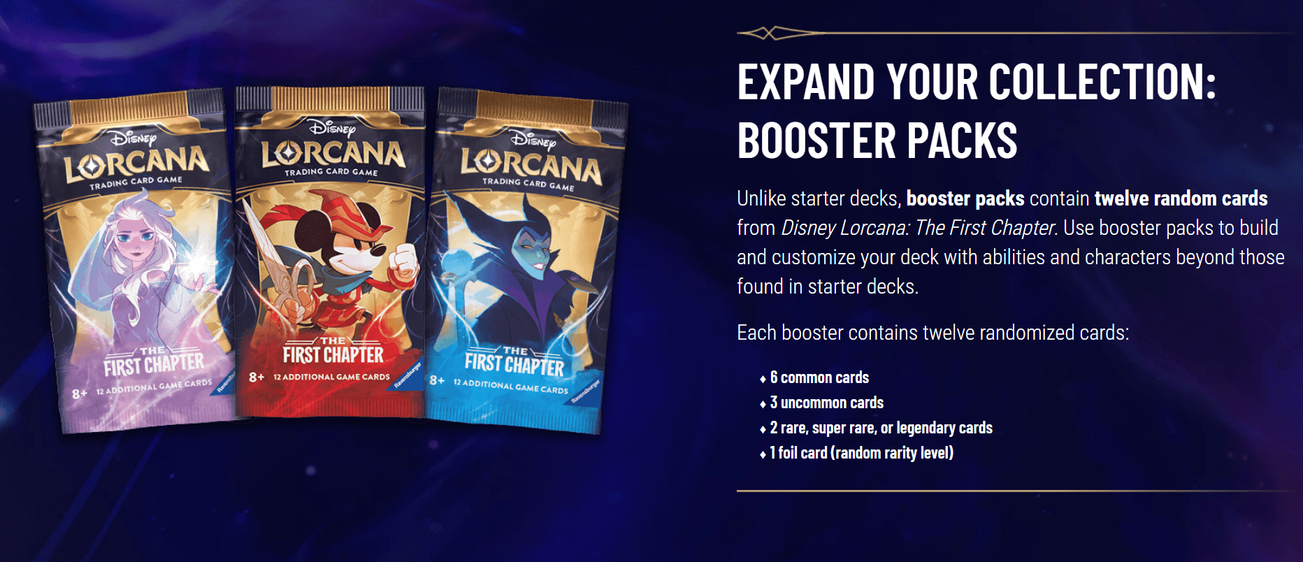 Lorcana Booster Pack Box