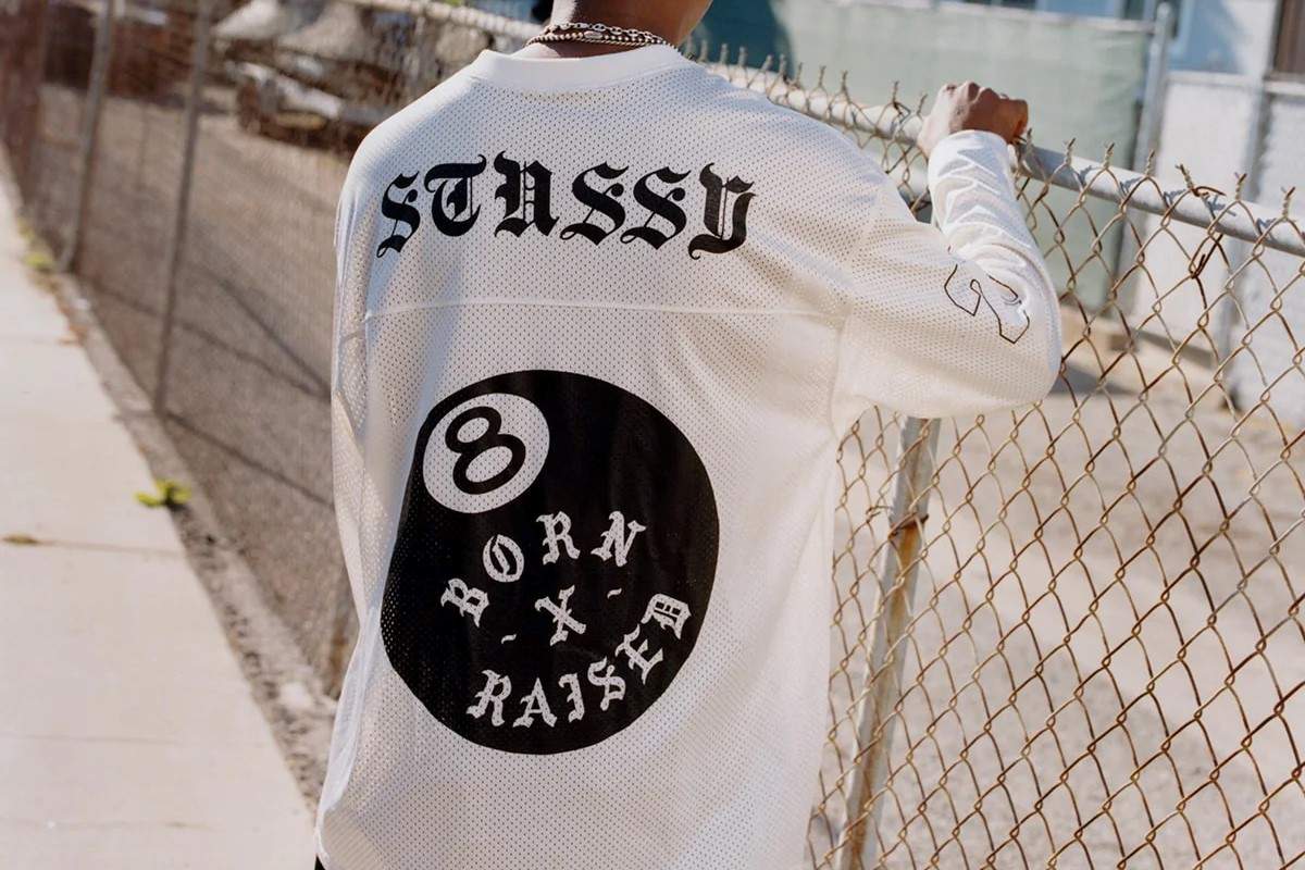 ふるさと割 Stussy Born x Raised 8 Ball Tee White - トップス