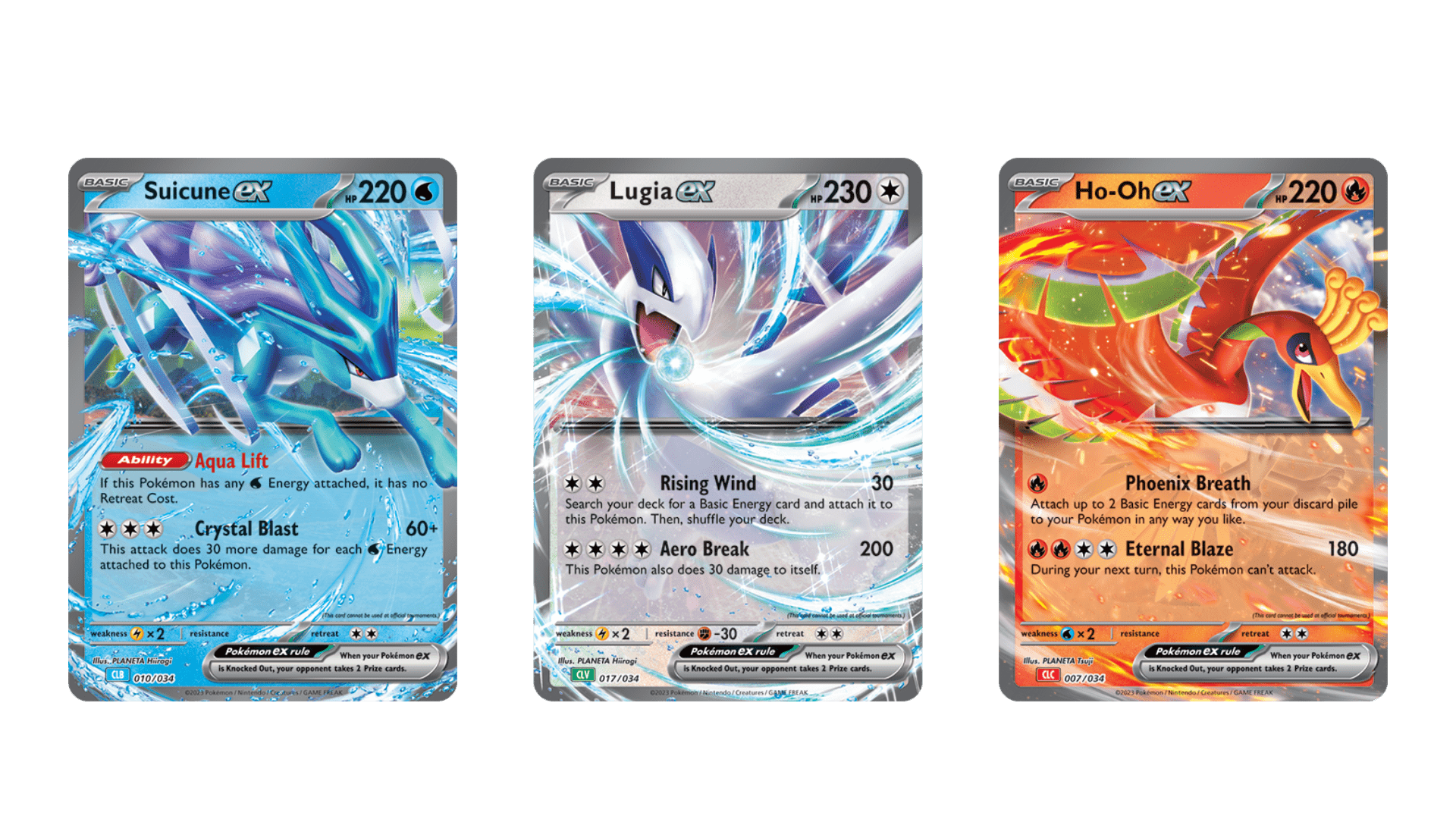 pokemon classic suicune lugia and ho-oh ex