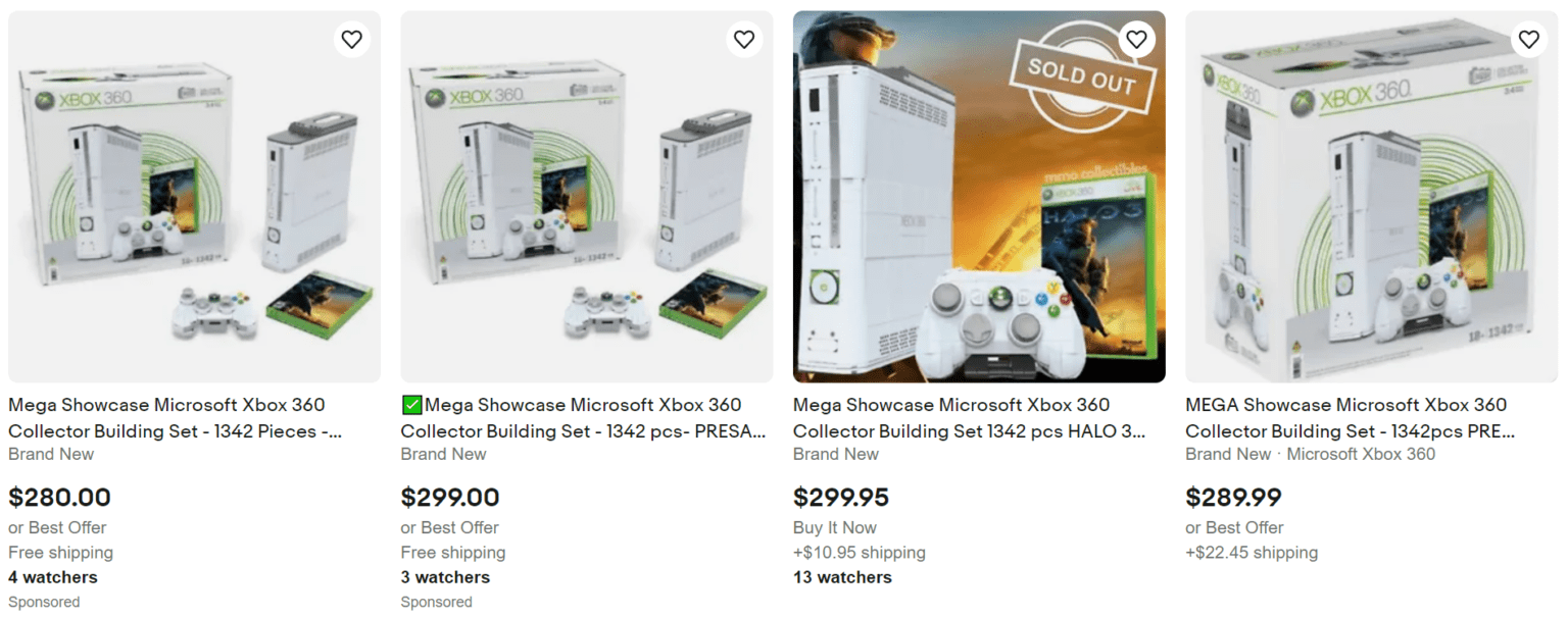 Yesterday's Xbox 360 Mega Bloks Set is Looking Good Resell Calendar