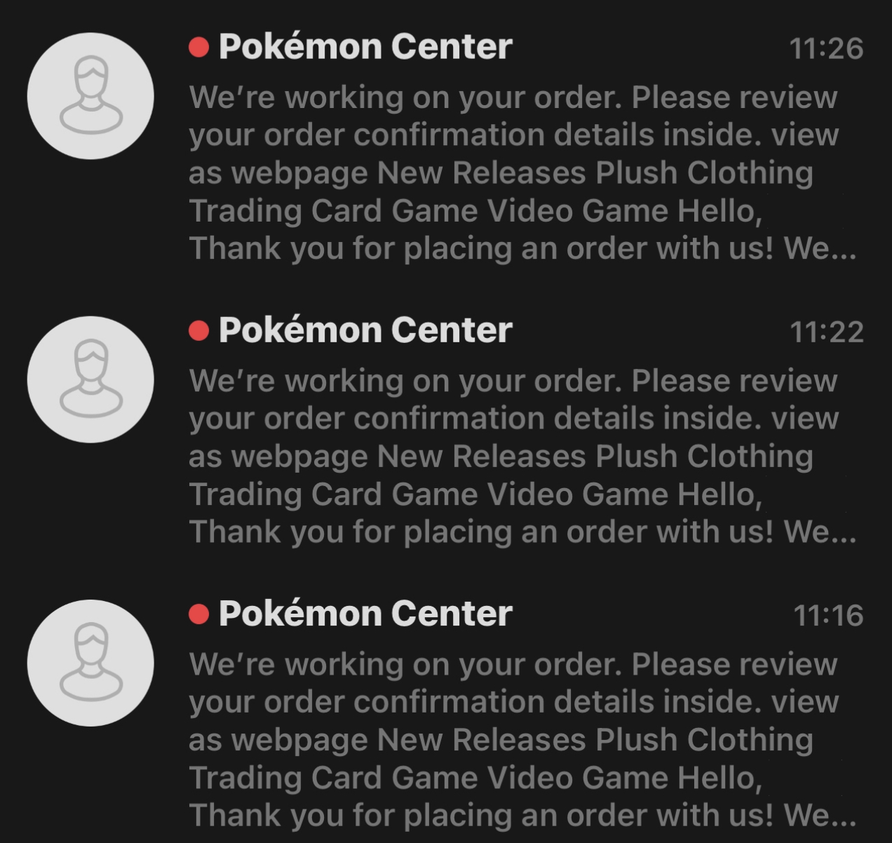 Pokemon center Van Gogh multiple orders