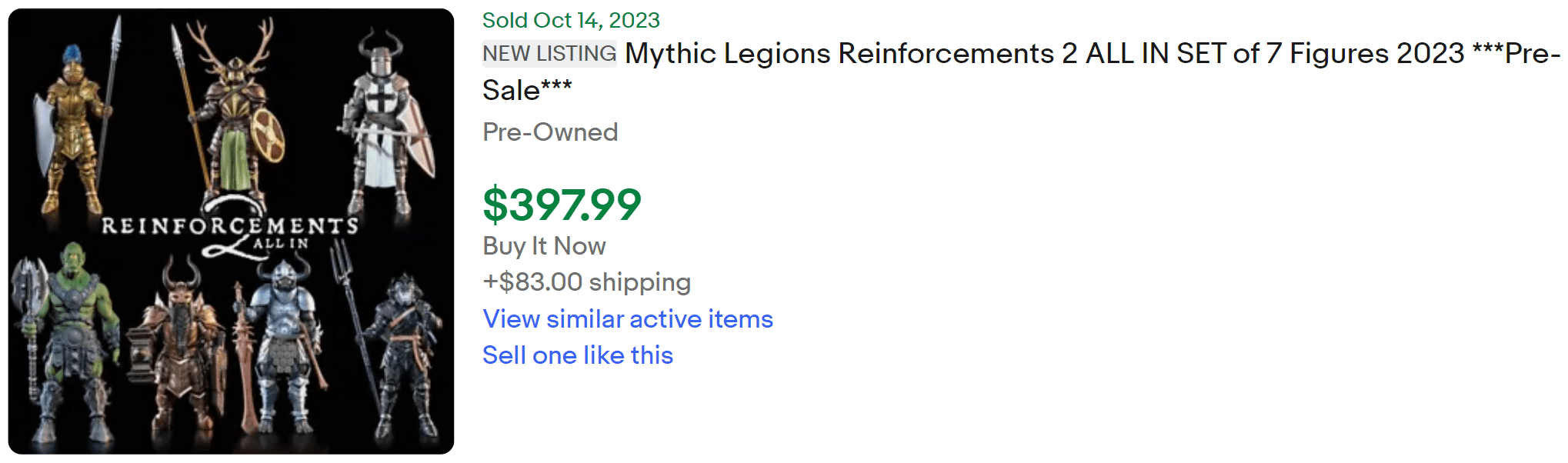 Mythic Legions Reinforcement 2 For Sale