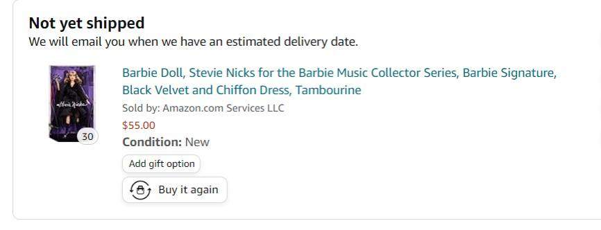Stevie Nicks Barbie Resellers Buy