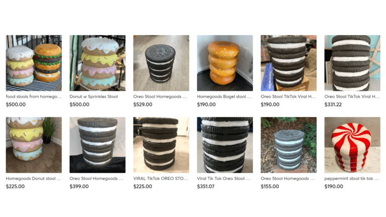 HomeGoods Oreo Stools Go Viral on TikTok, Resell for $200 - Resell Calendar