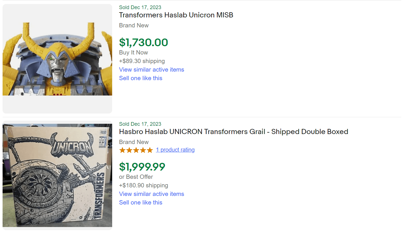 HasLab Transformer Unicron For Sale