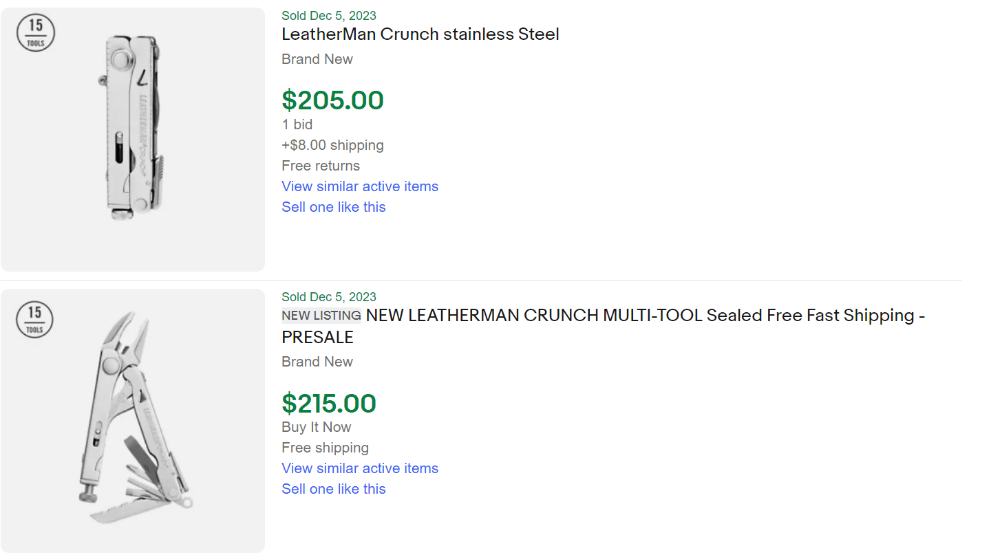 Leatherman Crunch for Sale