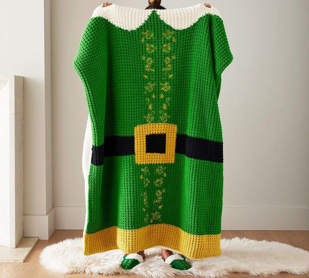 Elf Sherpa Throw Blanket