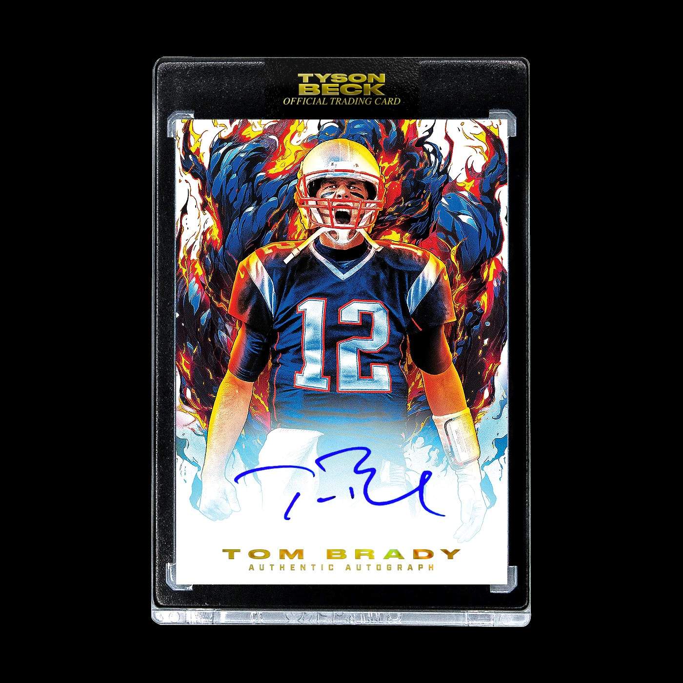 Tyson Beck Tom Brady Comic Card