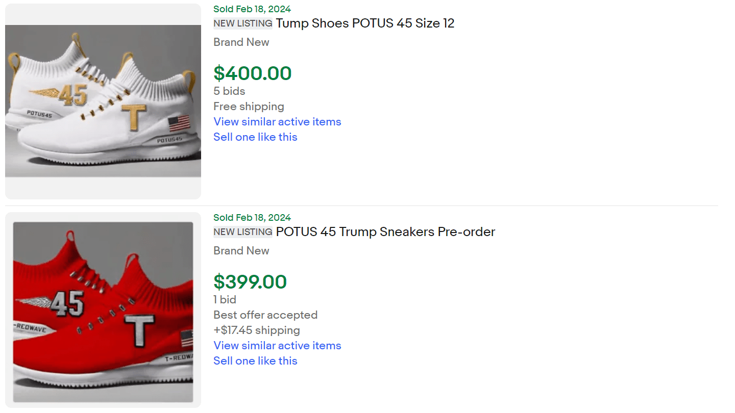 Trump Sneaker Potus for Sale