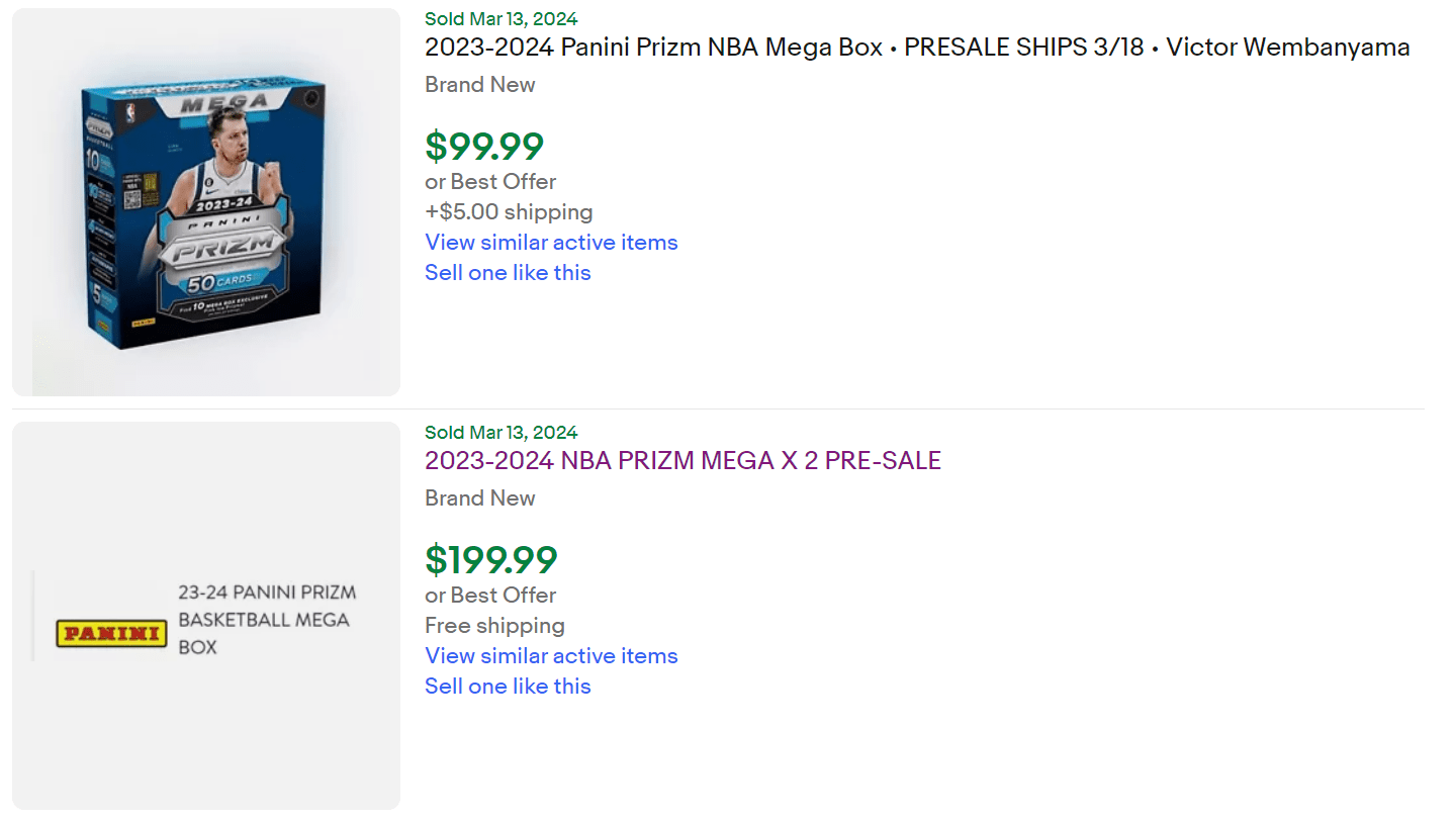 2024 Prizm Mega Box NBA For Sale