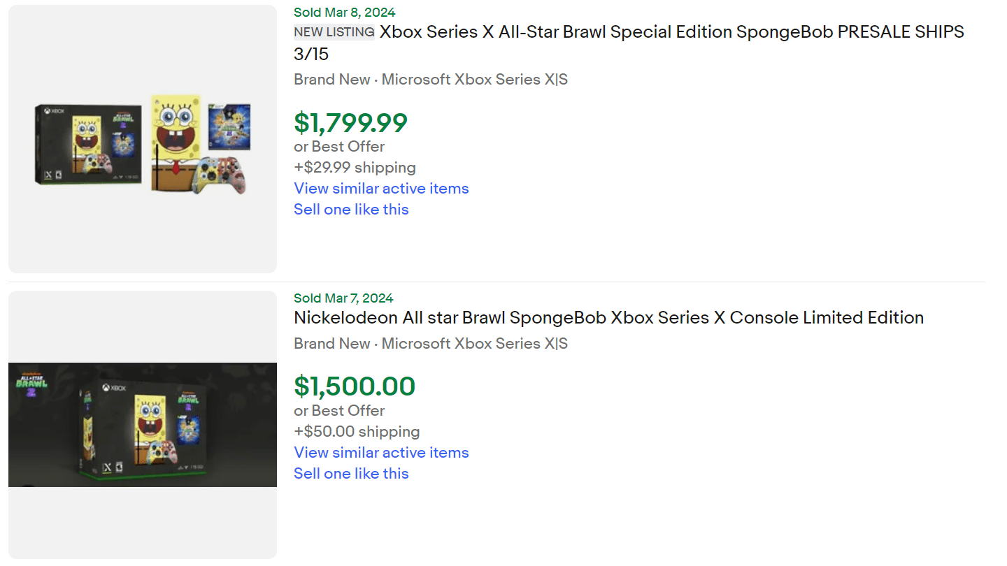 SpongeBob Xbox Series X For Sale