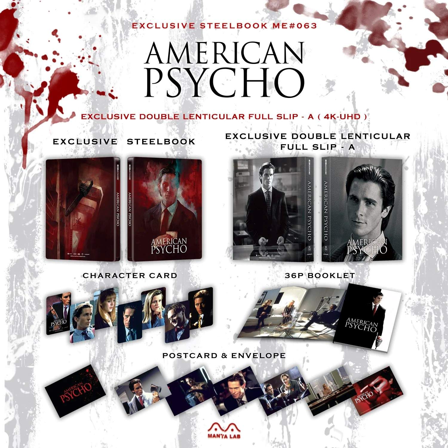 American Psycho Lenticular SteelBook Contents