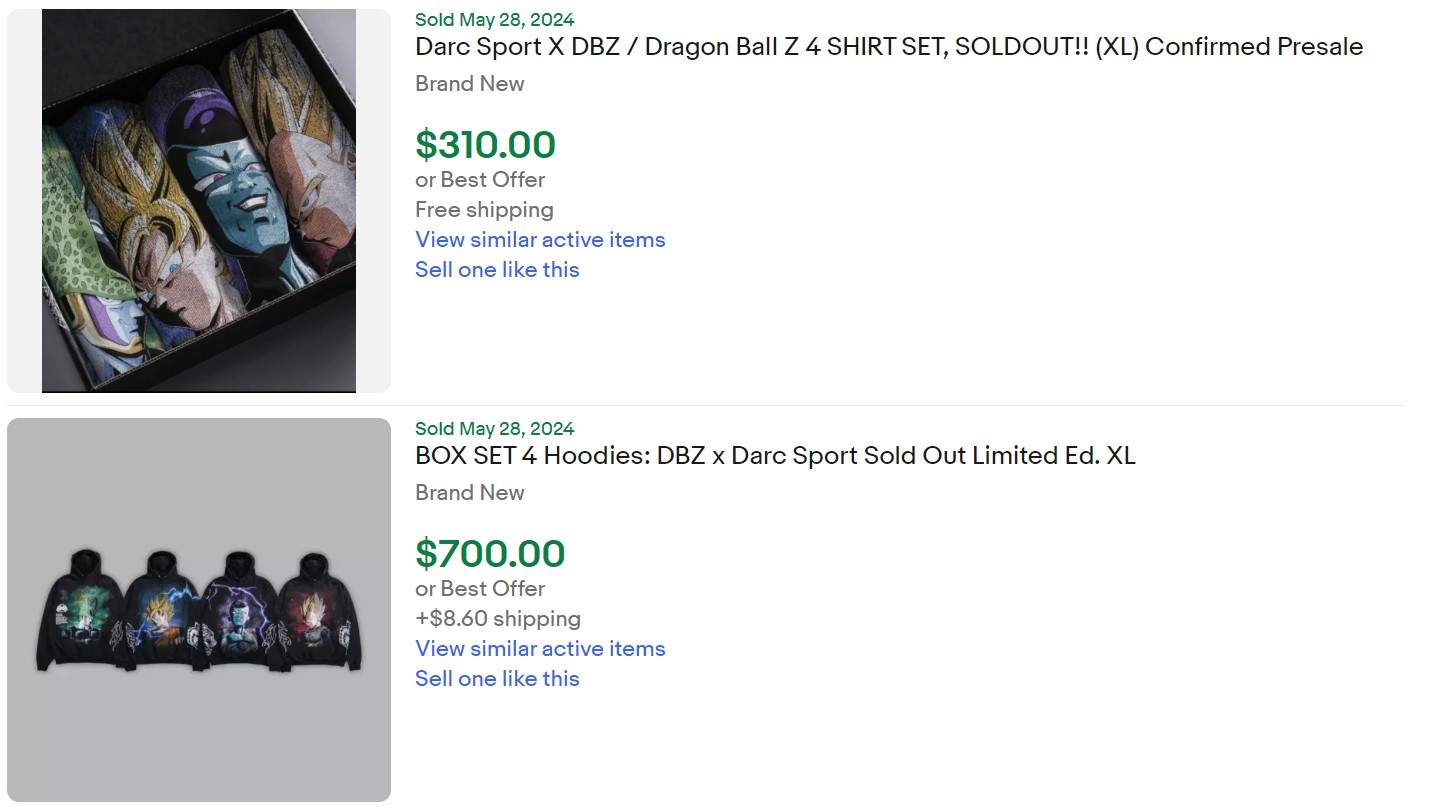 Darc Sport DBZ Hoodie for Sale