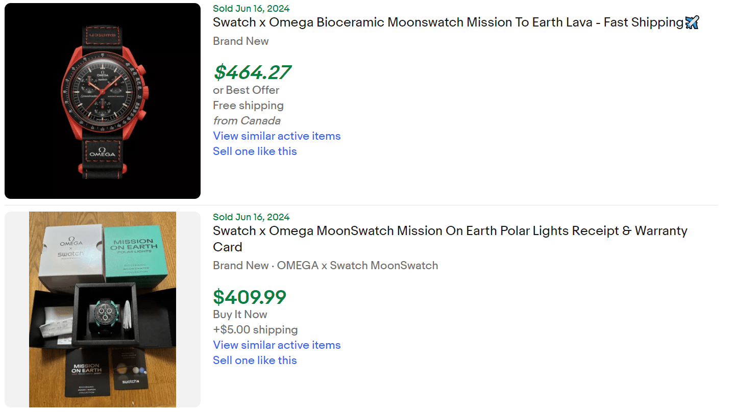Swatch Mission Earth MoonSwatch for Sale