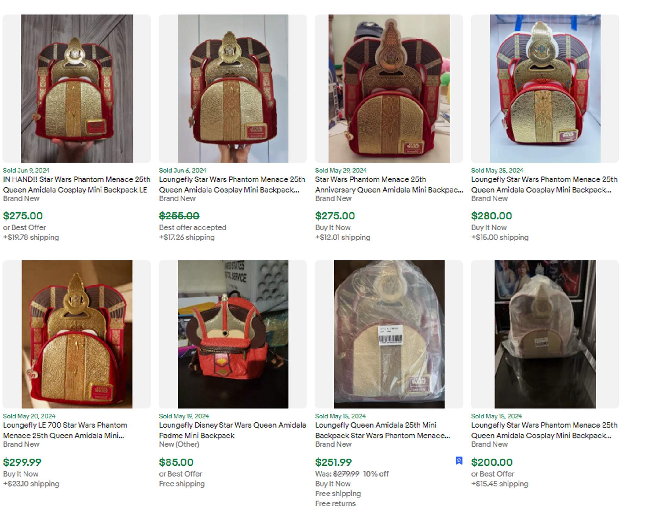 Queen Amidala Backpack - Loungefly - eBay