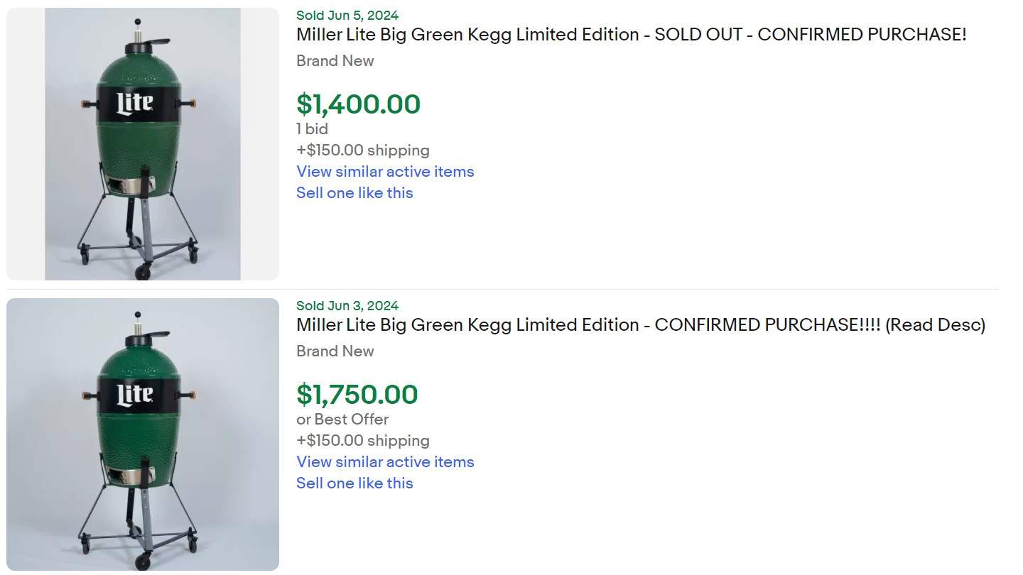 Miller Lite Big Green Kegg for Sale