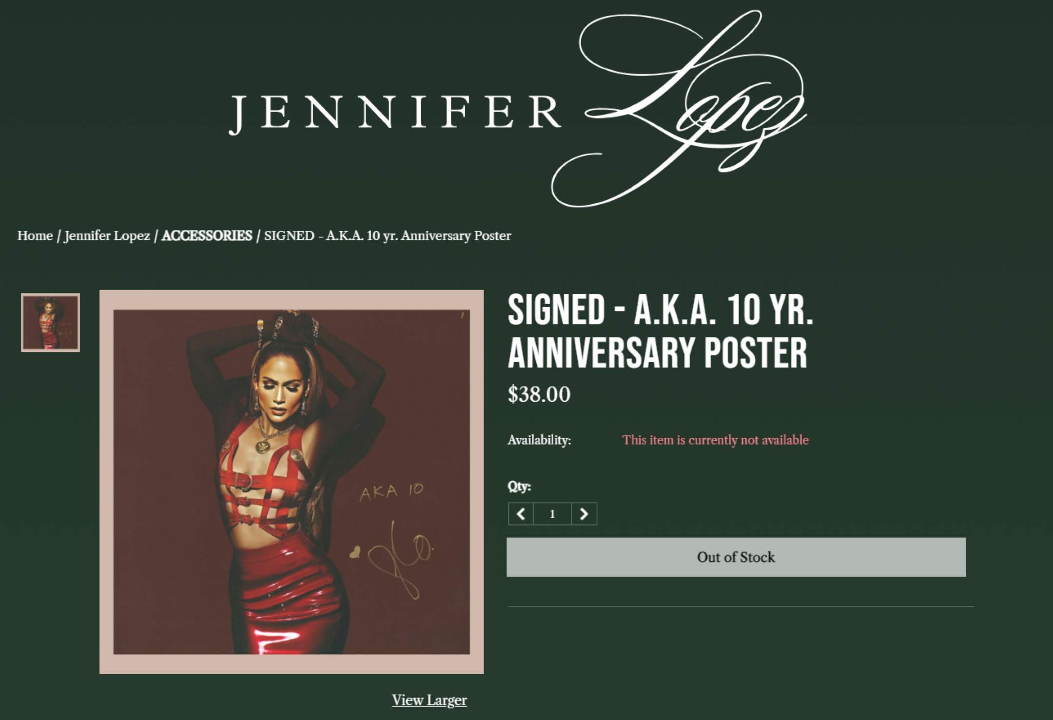 SIGNED - A.K.A. 10 Yr. Anniversary Poster - Sold Out