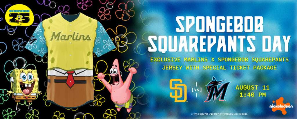 Marlins SpongeBob Jersey Ticket Reseller