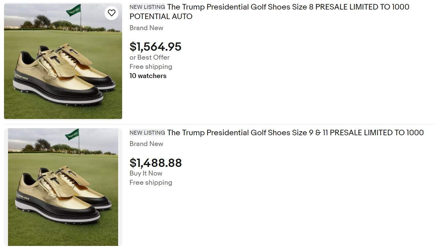 Trump Golf Shoes for Sale Reseller