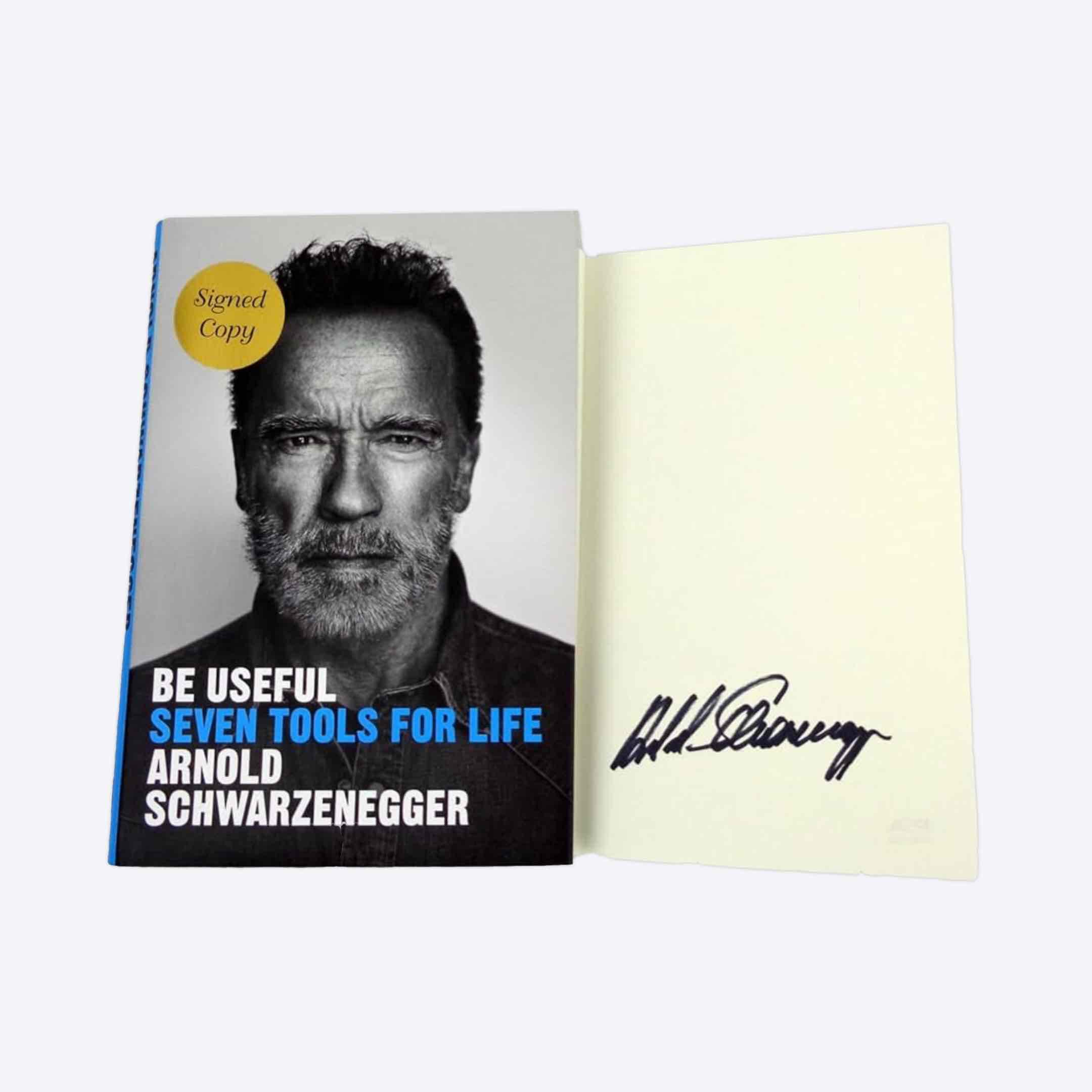 Signed Arnold Schwarzenegger Book Reselling