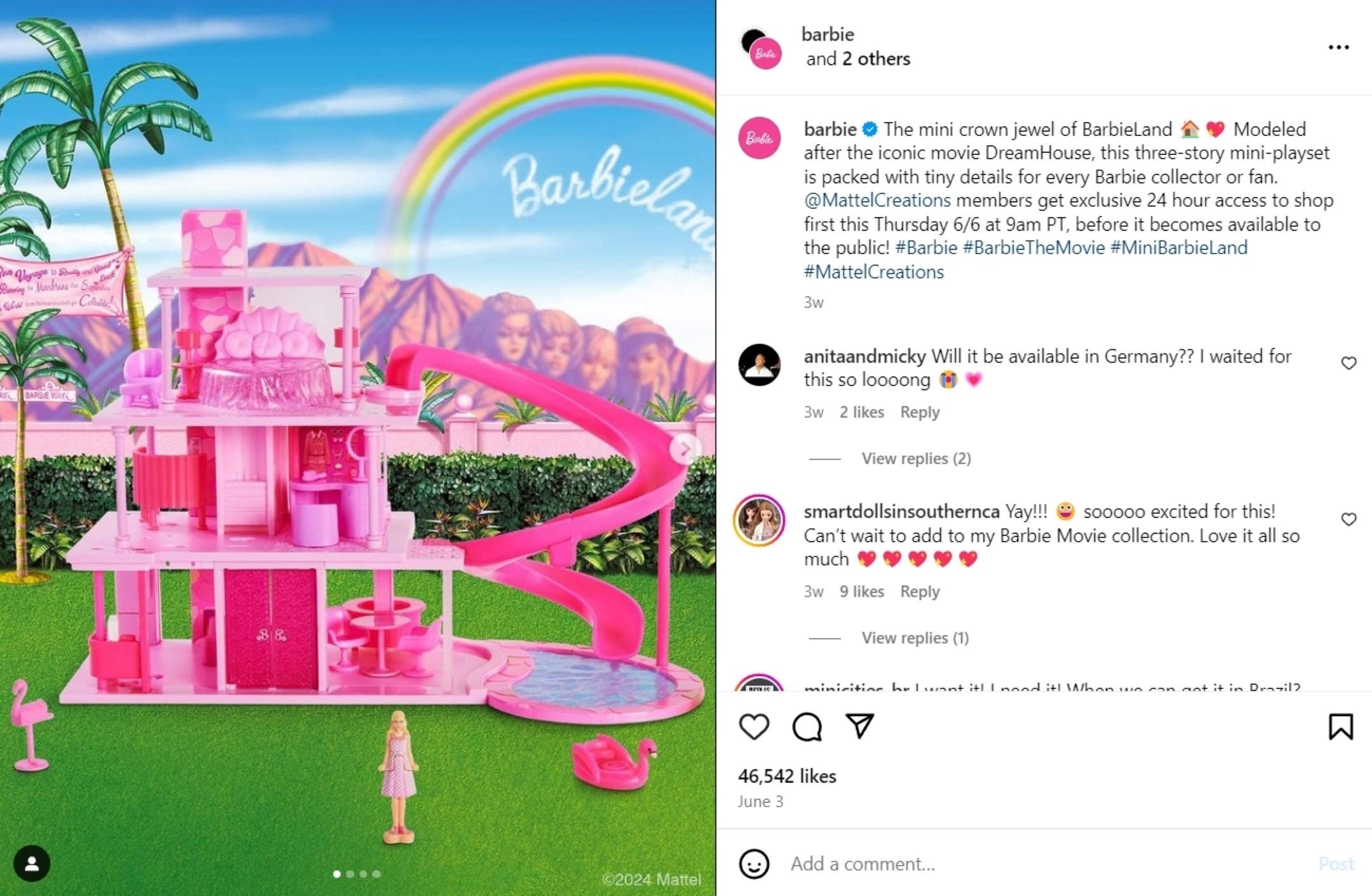 Barbie Mini Dreamhouse playset - announcement